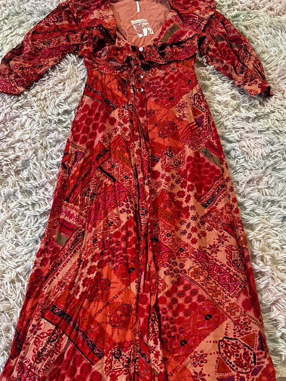 New Free People Lennon Maxi Dress Size XS - Picture 4 of 11